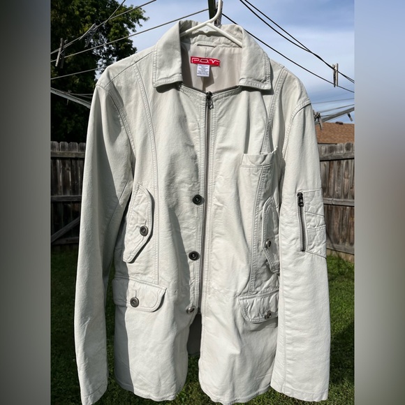 pov Jackets & Blazers - POV 💕White leather jacket💕men’s